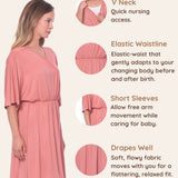 Pink Maternity Dress