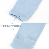 Botanical Blue Knotted Baby Gowns, 2 Pc