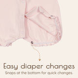 Pink Short Sleeve Baby Girl Rompers