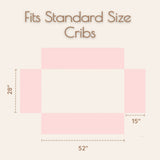 Pink Crib Bed Skirt