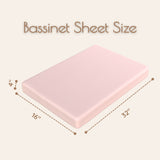 Floral Cotton Bassinet Sheets, 2 Pc