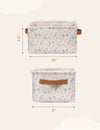 MY LITTLE ZONE 2 Pack Kids Storage Bins - Flower Collection (Pink Floral)