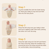 Floral Baby Swaddle Wraps, 3 Pc