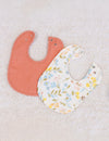 My Little Zone - 8-Piece Muslin Baby Bibs - Flower Collection