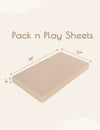 My Little Zone - 2-Pack Pack N Play Sheets - Rainbow Collection - 27"x39"x5"