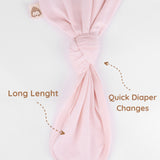 Botanical Pink Knotted Baby Gowns, 2 Pc