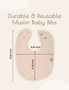 My Little Zone - 8-Piece Muslin Baby Bibs - Rainbow Collection