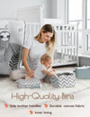 My Little Zone - 2 Pack Baby Storage Bins (Blue Grey)