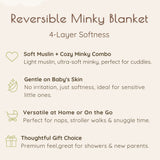 Neutral Rainbow 2-Sided Minky Infant Blanket