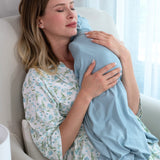 Maternity Robe - Botanical Collection - Print Blue