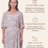 Botanical Pink Maternity Dress