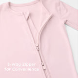 Pink Viscose Baby Footie Pajamas