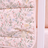Organic Cotton Baby Blanket Botanical Pink