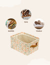 MY LITTLE ZONE 2 Pack Kids Storage Bins - Flower Collection (Pink Floral)