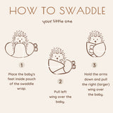 Floral Baby Swaddle Wraps, 3 Pc