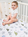 My Little Zone 2 Pack Crib Fitted Sheets (Grey-White)