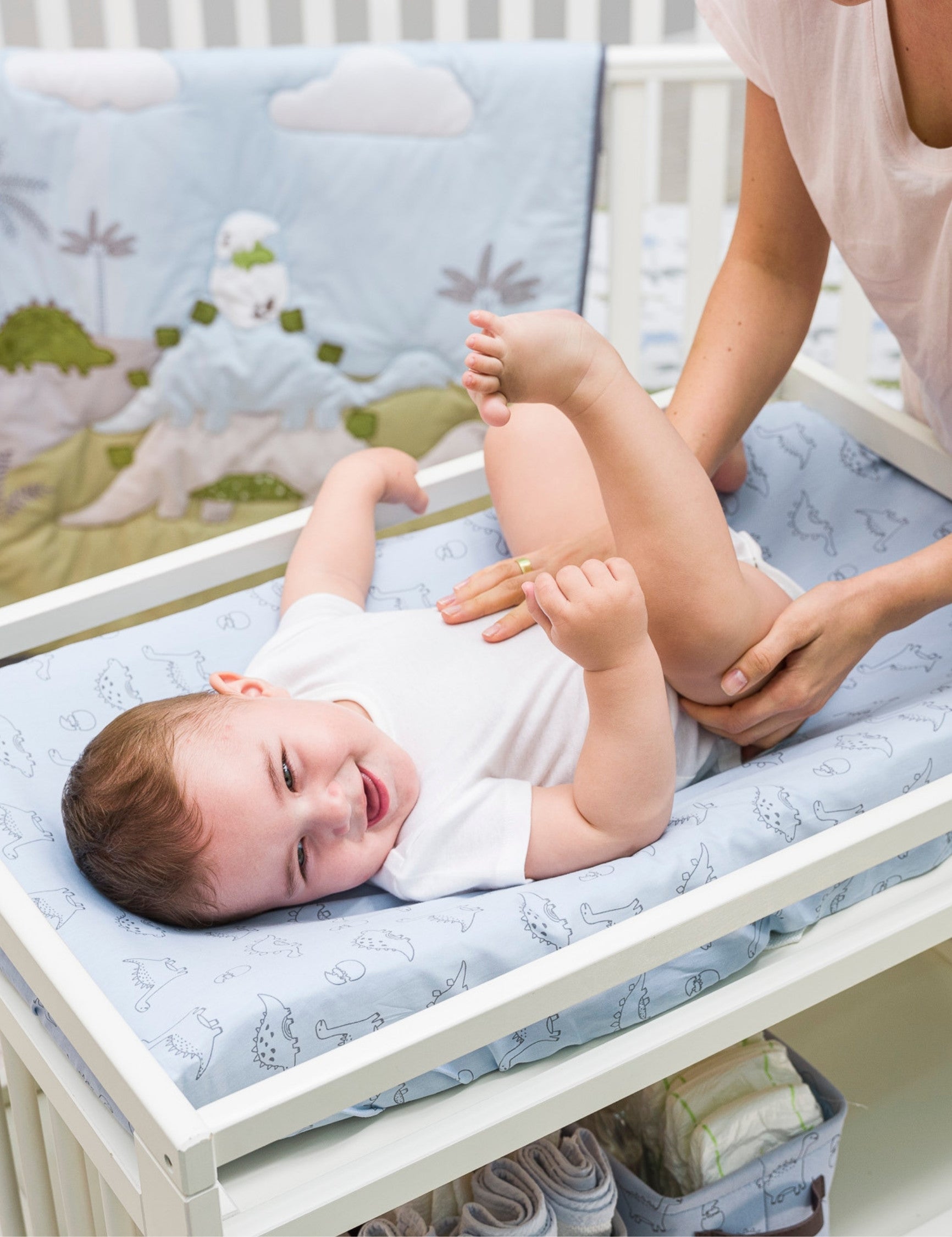 Solid Changing Table Pad Cover Cradle Sheet, Fits 32"/34''x16" Contoured Diaper Changing Pad, Ultra Soft Cozy Minky Dots Plush Changing Table Covers, Breathable Wipeable Removable (Beige