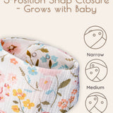 Floral Muslin Baby Bandana Bibs, 10 pc