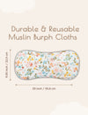 My Little Zone - 6-Piece Muslin Burp Cloths - Flower Collection