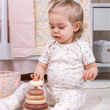 Floral Organic Baby Layette Gift Set, 6 Pc