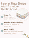 My Little Zone - 2-Pack Pack N Play Sheets - Flower Collection - 27"x39"x5"