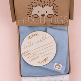 Neutral Blue Newborn Receiving Blankets Set
