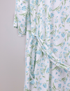 My Little Zone - Maternity Robe - Botanical Collection - Print Blue