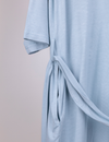 My Little Zone - Maternity Robe - Botanical Collection - Solid Blue