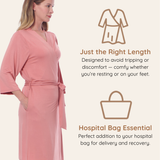 Pink Maternity Robe