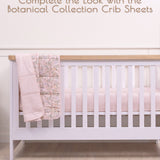 Organic Cotton Baby Blanket Botanical Pink