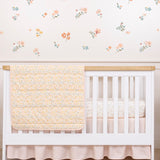 Floral Cotton Crib Sheets, 2 Pc