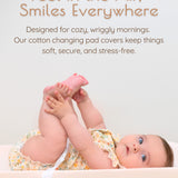 Floral Diaper Changing Pad Cover, 2 Pc