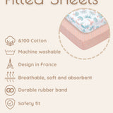 Jungle Baby Crib Sheets Fitted