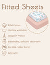 My Little Zone 2 Pack Crib Fitted Sheets (Coral Pink - White)