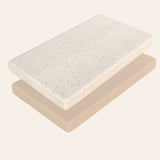 Neutral Rainbow Muslin Pack N Play Sheets, 2 pc