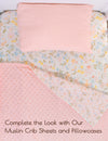 My Little Zone - 2-Pack Muslin Crib Fitted Sheets - Flower Collection