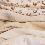 Rainbow Muslin Swaddle Blankets, 3 pc