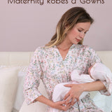 Botanical Pink Knotted Baby Gowns, 2 Pc