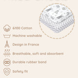 Sloth Baby Crib Sheets Fitted