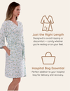My Little Zone - Maternity Robe - Botanical Collection - Print Blue