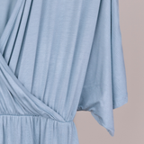 Blue Maternity Dress, Nursing Dress - Botanical Collection - Solid Blue