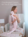 My Little Zone - Maternity Robe - Botanical Collection - Print Coral