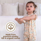 Floral Short Sleeve Baby Girl Rompers, 2 Pc