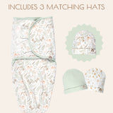 Woodland Baby Swaddle Wraps, 3 Pc