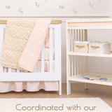 Organic Cotton Baby Blanket Floral