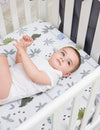My Little Zone 2 Pack Crib Fitted Sheets (Blue-White)