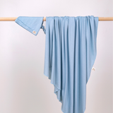 Neutral Blue Newborn Receiving Blankets Set