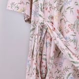 Botanical Pink Maternity Robe