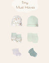 My Little Zone - 12-Pieces Baby Essentials Set - Woodland Collection (hat, mitten, footie)