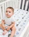 My Little Zone 2 Pack Crib Fitted Sheets (Grey-White)